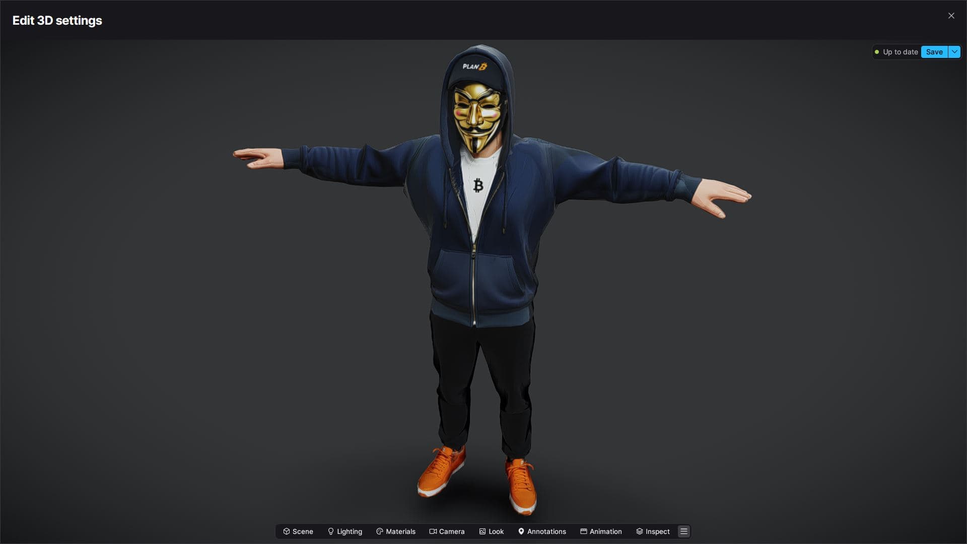Satoshi Nakamoto (3D Avatar, Rigged, FBX)